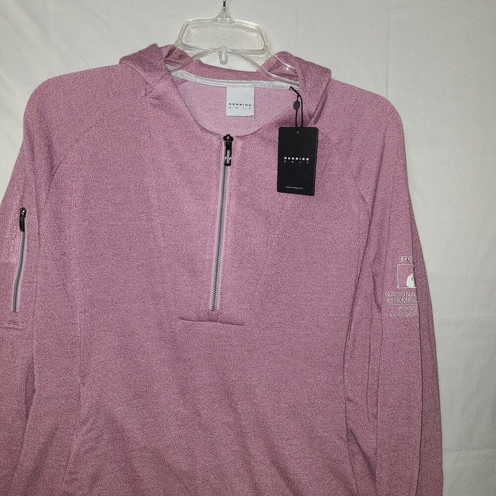 NWT Dunning Golf Women’s Pink Quarter Zip Hoodie PGA National Club Championship